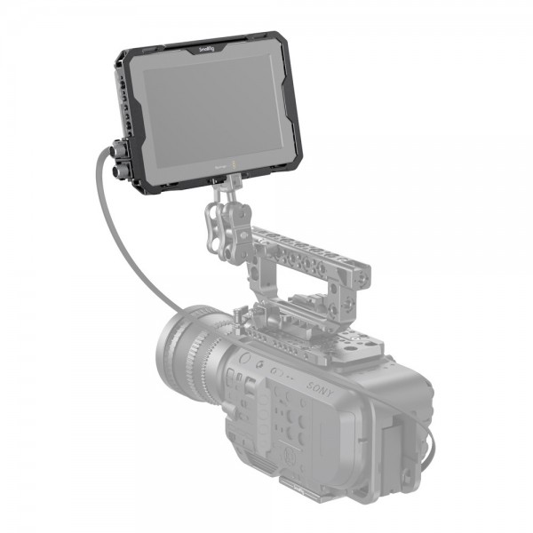 SmallRig Cage with Sun Hood and HDMI Clamp for Blackmagic Design Video Assist 7" 12G-SDI/HDMI 2792